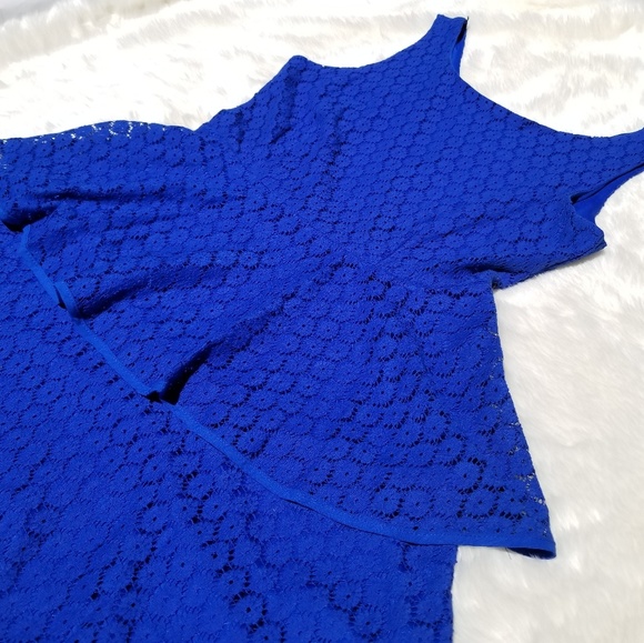 🆕️City Studio Royal Blue Fit & Flare Tiered Dress - Picture 4 of 8